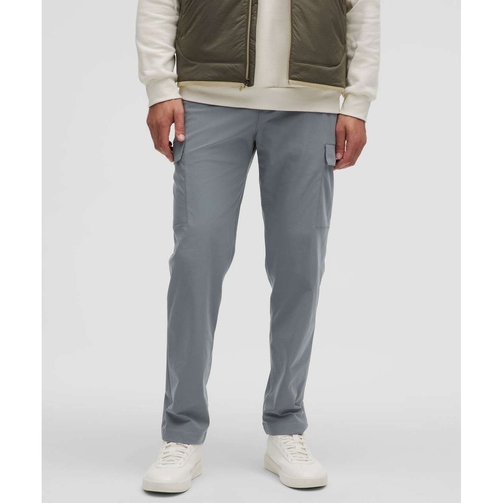 Lululemon ABC Cargo Pants Mens 40x31 Gray Oasis Warpstreme Performance Stretch